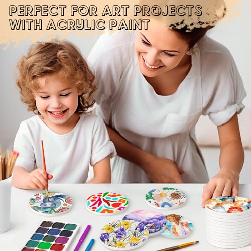 36 PCS Ceramic Tiles for Crafts (36 Count)