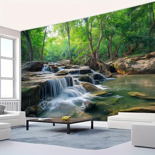 Nature Tapestry Forest Tree Sea Cave Wall Hanging