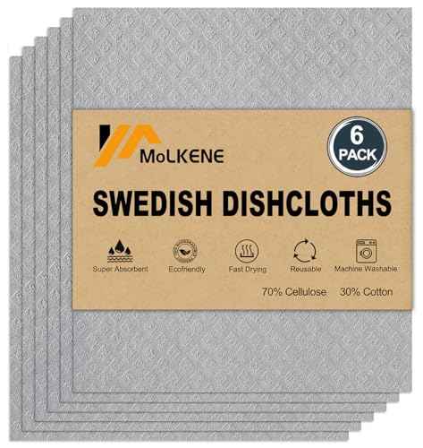 Swedish Dishcloths for Kitchen (6 Count)