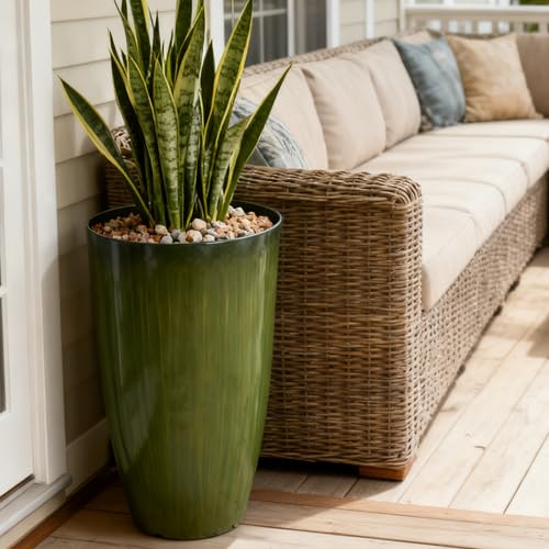 Garden 23.5" H. Large Plastic Planters (2 Count)
