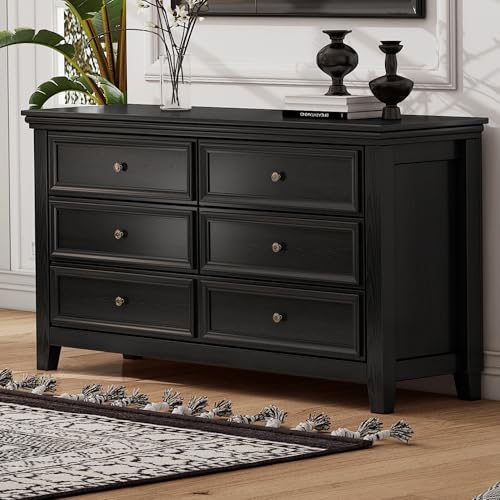 Black 6 Drawer Dresser