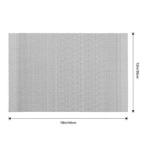 Lunar Grey Placemats Set of 8 (8 Count)