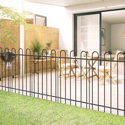 36” x 12’ Outdoor Metal Garden Fence (217.8 sq ft sq ft)