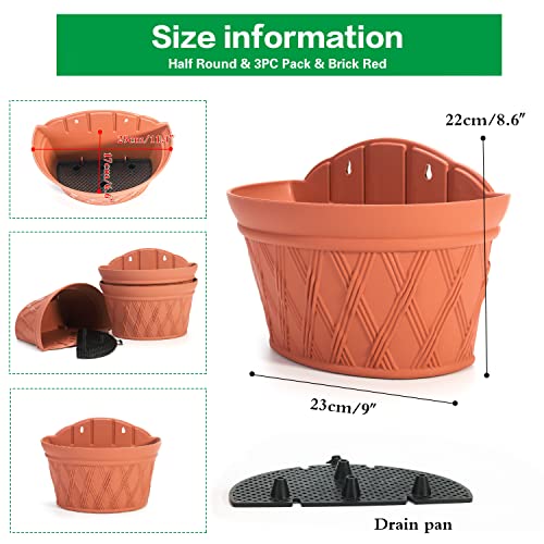 Wall Hanging Planters (3 Count)