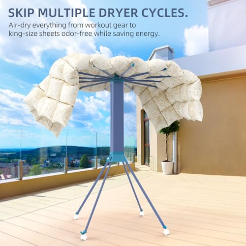 Clothes Drying Rack Foldable & Collapsible Drying Racks with 4