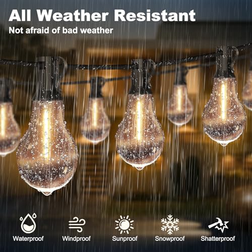 100FT Outdoor String Lights64+4 Bulbs (100 Foot)
