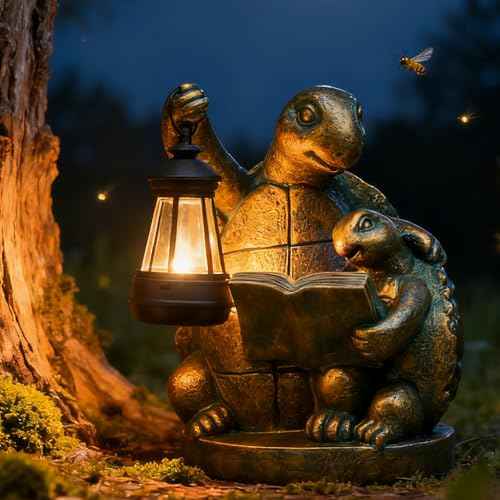 Turtle Solar Outdoor Garden Statue Lawn Yard Decor Gifts for Mom