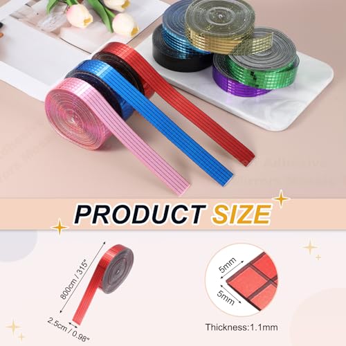 5x5mm Self Adhesive Mirrors Mosaic Tiles (8000 unidad)