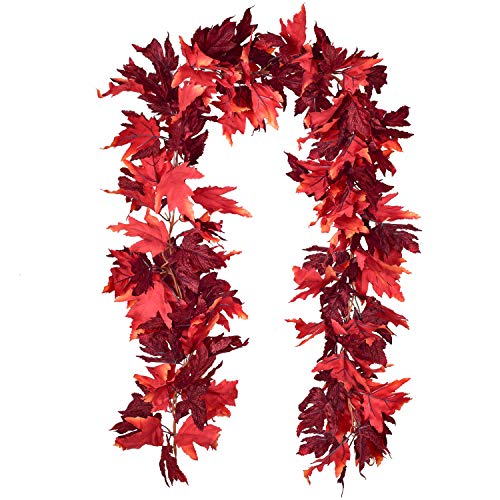 2 Pack Maple Leaves Fall Garland