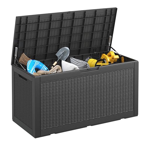 130 Gallon Waterproof Large Resin Deck Box