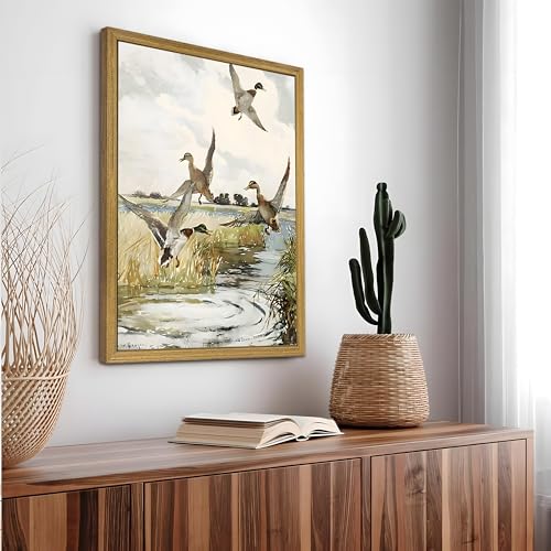 Framed Vintage Duck Wall Art Print