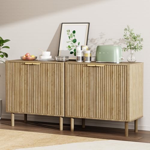 Sideboard Buffet Cabinet with Storage 31.5" (2 Count)