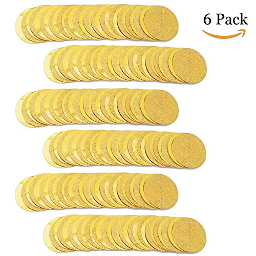 6 Pcs Glitter Gold Paper Circle Dots Garland (6 Count)