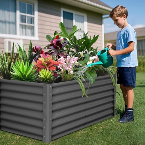 Galvanized Raised Garden Beds 6x3x2 FT (2 Count)