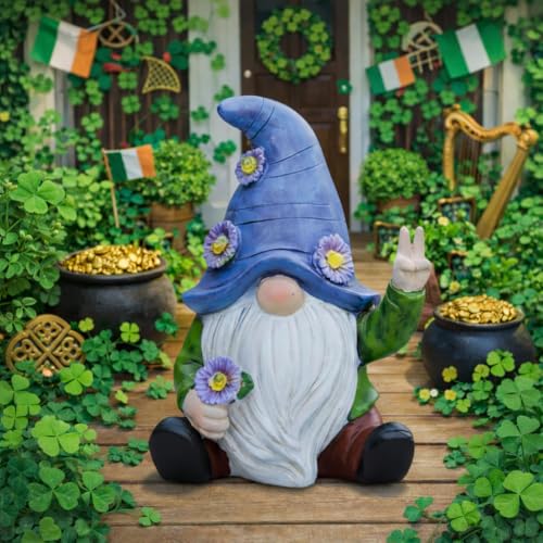 Blue Peace Yard Gnomes