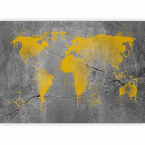 Premium Wall Mural World Map 138x101 in (7 Count)