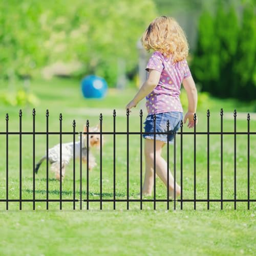 26” x 20’ No Dig Metal Garden Fence with Stakes (62400 sq inches)