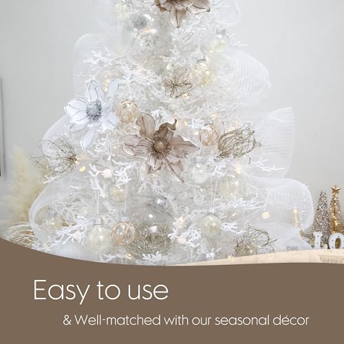 25 Pack Assorted Clear Christmas Ball Ornaments (25 Count)
