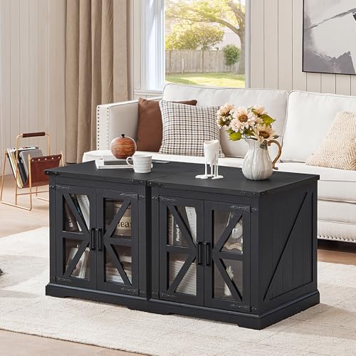 24'' End Table with Charger for Living Room
