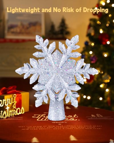 Christmas Snow Tree Topper with Built