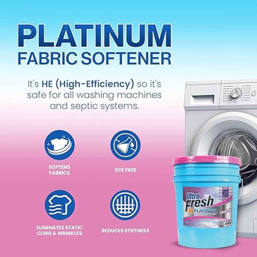 Platinum Fabric Softener for Laundry up to 640 Loads (640 Fl Oz)