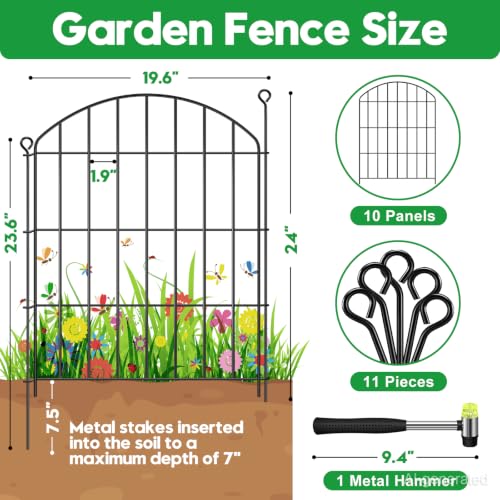 Decorative Garden Fence 24in (240 Sq Ft)