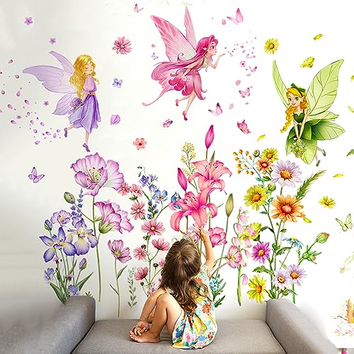 Set of 3 Sheets Size 40x12 Inch Spring Summer Window Cling Sticker Angels (93 Count)