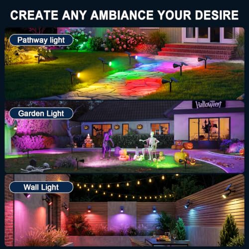 Solar Lights Outdoor Waterproof Flag Spotlights 10 Pack (10 Count)