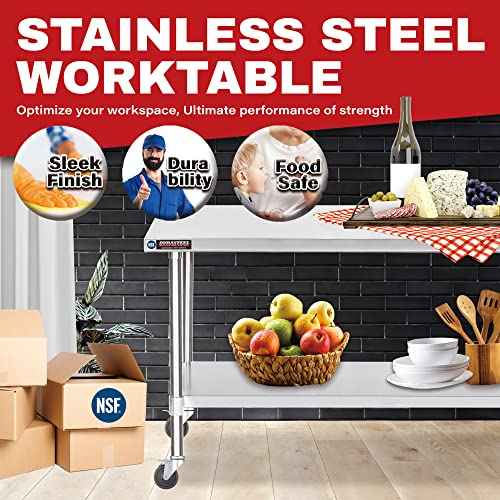 30x72 NSF Stainless Steel Cart