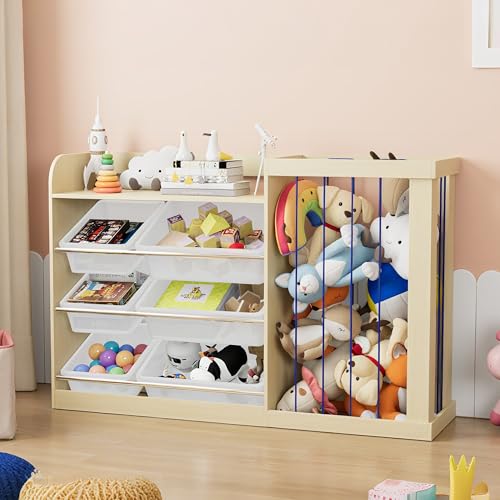 Kids Bookshelf Toy Storage w (6 Count)