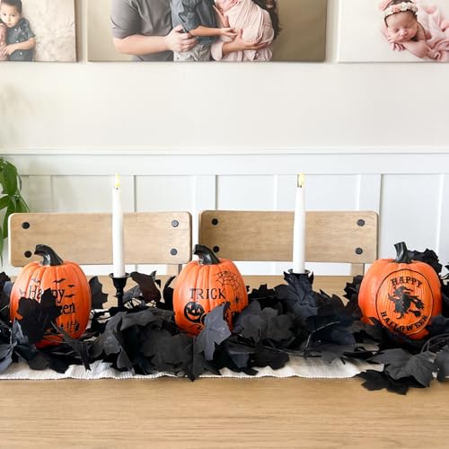 10 Pack Black Fall Leaf Garland (59 Foot)