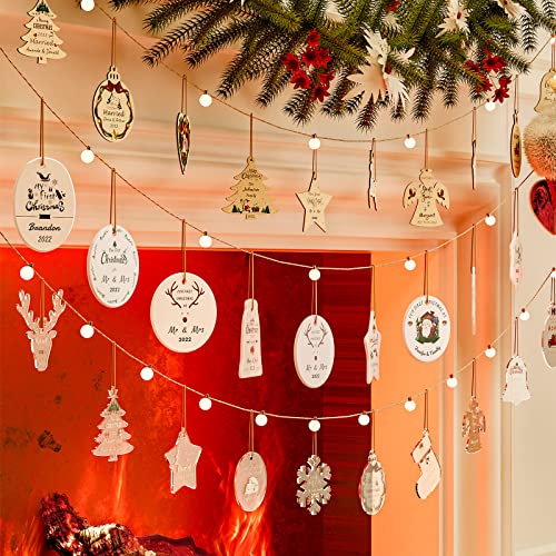 Personalized Christmas Ornaments 4 Pack