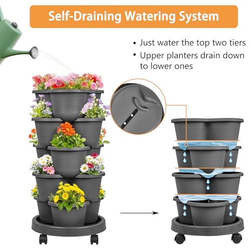 5 Tier Vertical Garden Planter (5 Count)