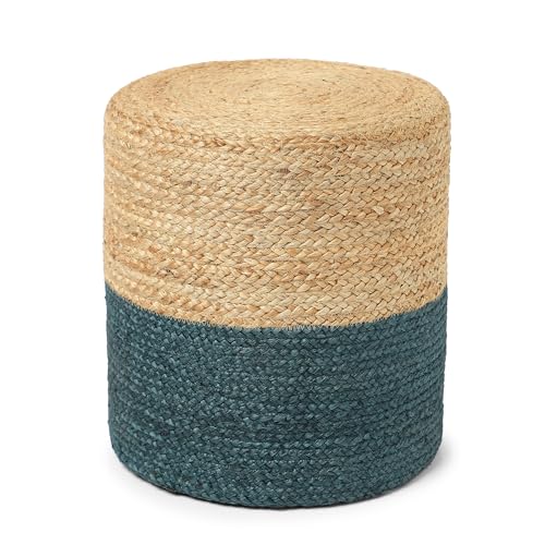 Jute Braided Pouf Ottoman
