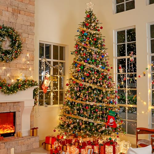 7.5 ft Prelit Christmas Tree with Realistic PE Foliage