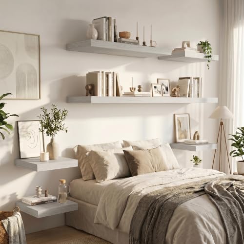 12" Deep Floating Shelves 24x12” Set of 2 (2 Count)