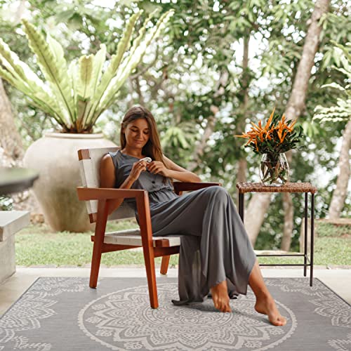 Outdoor Rug 6x9 Modern Area Rugs for Indoor and Outdoor Patios and Porches