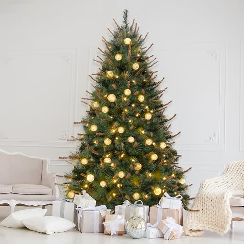Selena 6.5ft Prelit Artificial Christmas Tree with 857 Branch Tips