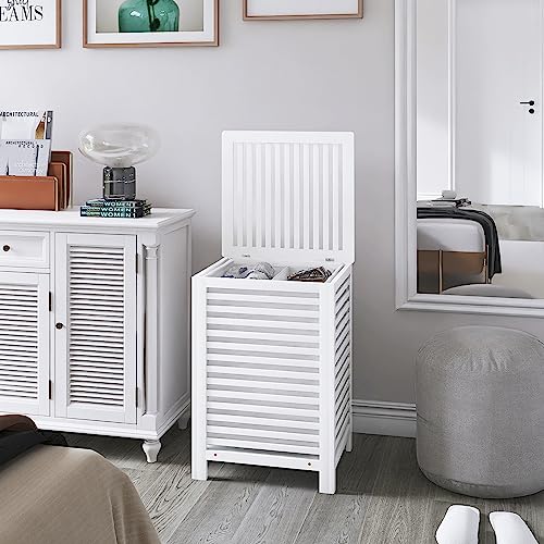 Double Laundry Hamper with Lid