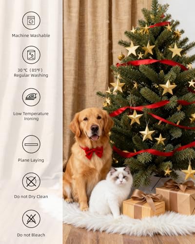 36 Inches Faux Fur Christmas Tree Skirt