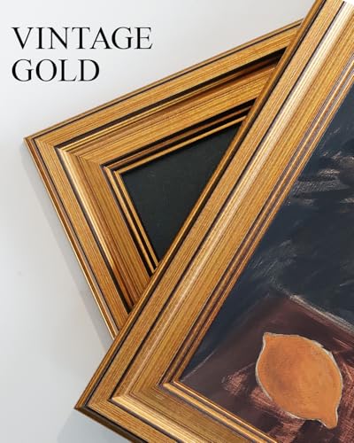 Vintage Gold Framed Wall Art for Living Room