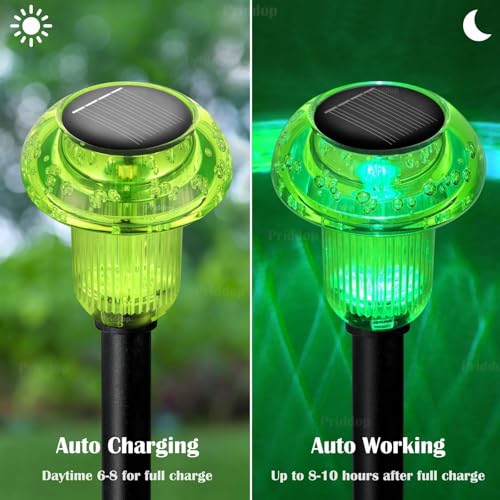 Solar Halloween Lights Outdoor Waterproof 8 Pack Halloween Decor (8 Count)
