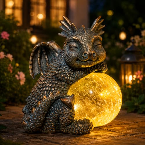 Solar Dragon Garden Statue