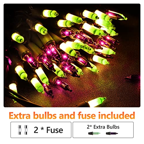 Waterproof Purple & Green Halloween Lights (100 Count)