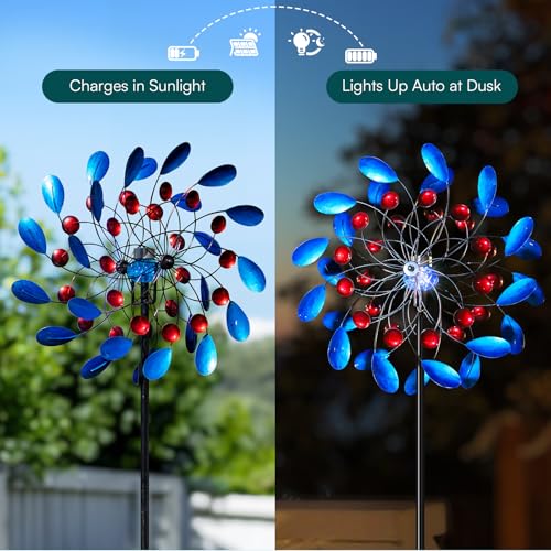 Solar Wind Spinners Outdoor