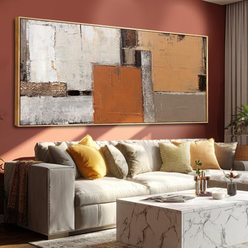 Modern Wood Wall Decor Geometric Wall Art Abstract Decorative Painting 32"x70" Large Pictures for Bedroom Decorations for Office