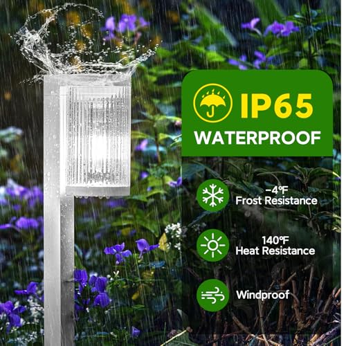 Solar Pathway Lights Outdoor (6 Count)