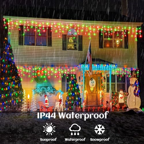 33ft Icicle Lights for Outside