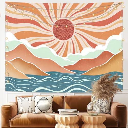 Boho Sun Tapestry Sunset Wall Tapestry
