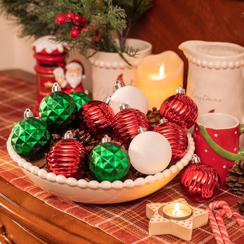 24ct Christmas Ornaments Tree Decorations Set 2.36 Inch (24 Count)